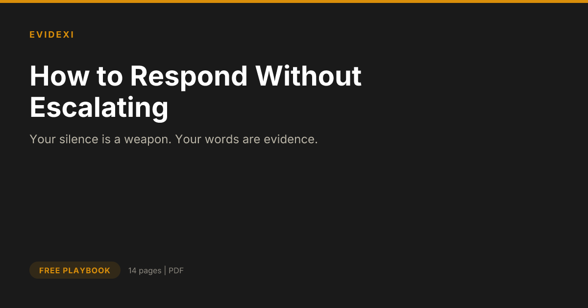 How to Respond Without Escalating